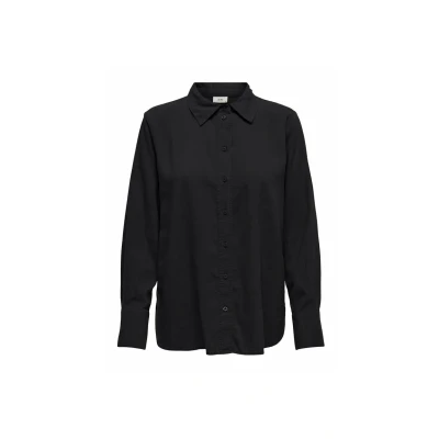 Afbeelding van JDY Locker Geschnitten ÄRMELBÜNDCHEN MIT VOLUMINÖSER Armschnitt Overhemdblouse, Dames, Maat: XS, Schwarz