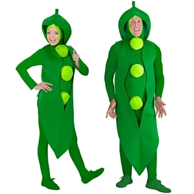 Afbeelding van Widmann Natuur Groente &amp; Fruit Kostuum Erwt Groen Gezond Volwassen XL / XXL Carnavalskleding Verkleedkleding