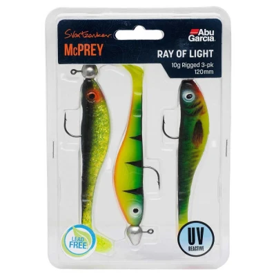 Image de Abu Garcia Svartzonker McPrey Prerigged (3 pcs) UV Reactive 12mm 10gr Kleur : Ray Of Light