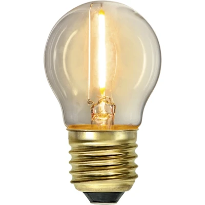 Afbeelding van Soft Glow Kogellamp E27 0,8W Super Warm Wit (&lt; 2200K) Niet dimbaar