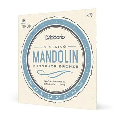 Afbeelding van D&#039;Addario J73 10 38 Mandolinen Snaren Phosphor Bronze Loop End