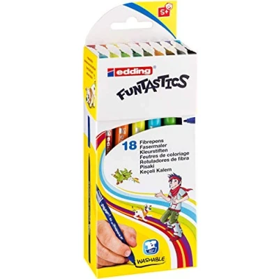 Afbeelding van edding 15 Funtastics fibre pens 1mm assorti 18 kleuren 4