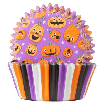 Afbeelding van PME Halloween Cupcake Cups Pompoenfeest Ø52mm 60st.