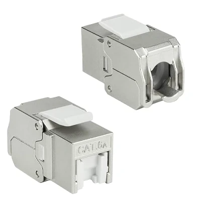 Afbeelding van ACT TD6525 Keystone Jack RJ45 CAT6A Shielded Toolless met Shutter