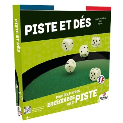 Image de Piste 33 cm avec 5 dés et 21 jetons