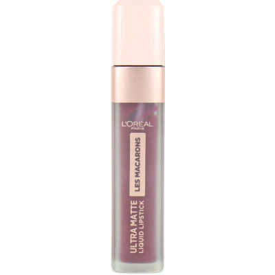 Afbeelding van L&#039;Oréal Les Macarons Ultra Matte Liquid Lipstick 830 Blackcurrant Crush