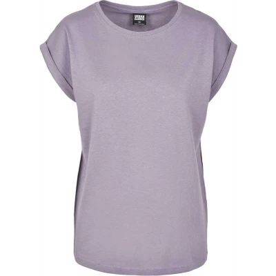 Afbeelding van Urban Classics Extended Shoulder Tshirt basic, Dames, Maat: 5XL, Dustypurple