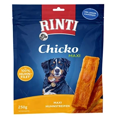 Afbeelding van 250g Chicko Gevogelte Maxi Kippenrepen, RINTI Hondensnacks