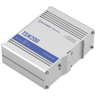 Afbeelding van Teltonika TSW200 netwerk switch Unmanaged Gigabit Ethernet (10/100/1000) Power over (PoE) Aluminium