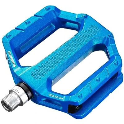 Afbeelding van Pedalen Shimano Pd ef202r Vlak Met Noppen Rood