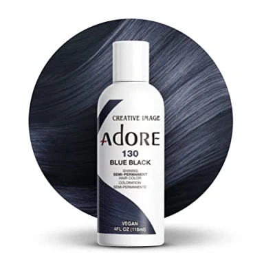 Image de Adore Coloration capillaire semi permanente brillante 130 bleu noir