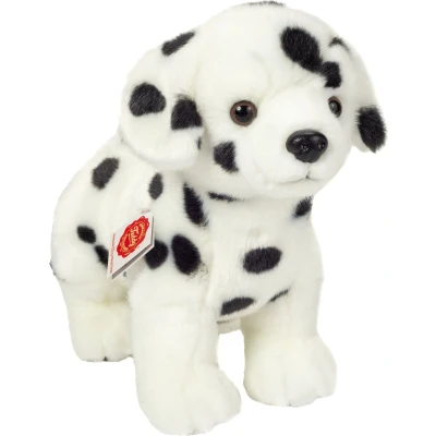 Afbeelding van Hermann Teddy Knuffeldier hond Dalmatier puppy zachte pluche premium kwaliteit knuffels wit/zwart 23 cm