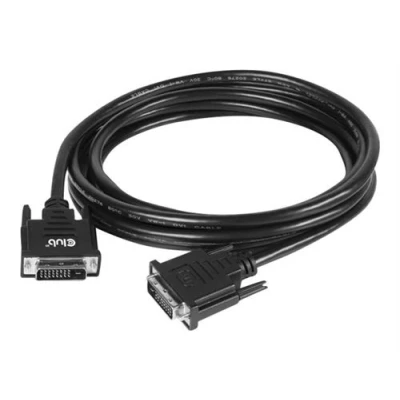 Image de Club 3D Câble DVI liaison double D (M) pour 3 m vis moletées contacts flashés d&#039;or