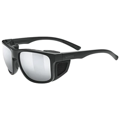 Image de uvex Sportstyle 312 Lunettes de Sport pour Hommes et Femmes Protection latérale Amovible Catégorie Filtre 4 Black Matt/Silver One Size