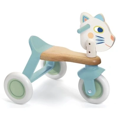 Afbeelding van Djeco loopfiets driewieler poes