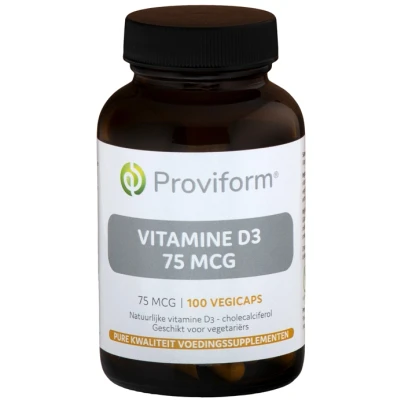 Afbeelding van Proviform Vitamine D3 75mcg Vegicaps