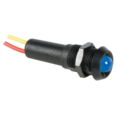 Afbeelding van Led Lamp 12V Blauw Zwarte Behuizing
