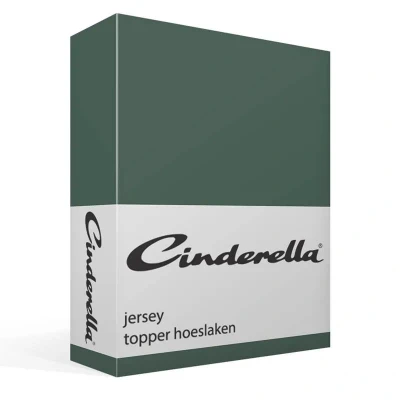 Afbeelding van Cinderella Hoeslaken topper Tot 15 cm matrashoogte Jersey 160x200/210 Groen