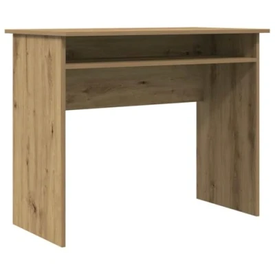 Afbeelding van Bureau 90x50x74 cm bewerkt hout artisanaal eikenkleur