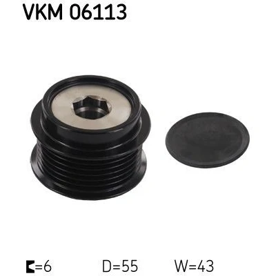 Afbeelding van Skf Vrijloop koppeling dynamo VKM 06113