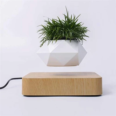 Afbeelding van Magnetische Levitatie Plant Pot Drijvende Lucht Bonsai Schorsing Bloempot Planter voor Bureau Decoratie