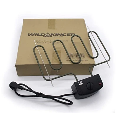 Afbeelding van Wildkinger Premium Universele elektrische verwarming met spiraalverwarming, 2000 W, BBQ rookoven