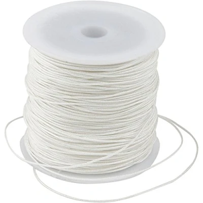 Afbeelding van Polyester koord, dikte 1 mm, 50 m, wit