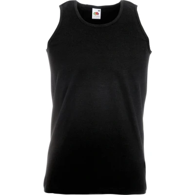 Afbeelding van Fruit Of The Loom Heren Atletisch Mouwloos Hemd / Tanktop (Zwart)