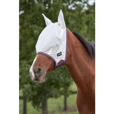 Image de Weatherbeeta Masque Anti Mouches Essential Mesh Blanc/Marron/Gris Mini