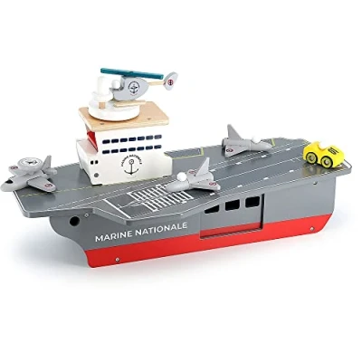 Afbeelding van Vilac 9305 vliegtuigdrager + accessoires marine nationaal, 9305, meerkleurig