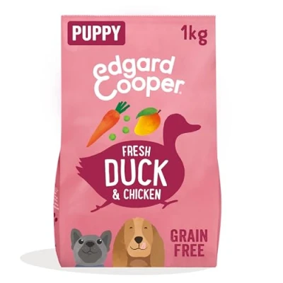 Afbeelding van Edgard &amp; Cooper Free Run Duck Puppy Eend&amp;Kip&amp;Banaan Hondenvoer 1 kg Graanvrij