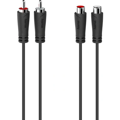 Afbeelding van Hama Audio Verlengkabel 2 Cinch Stekkers Koppelingen 5,0 M