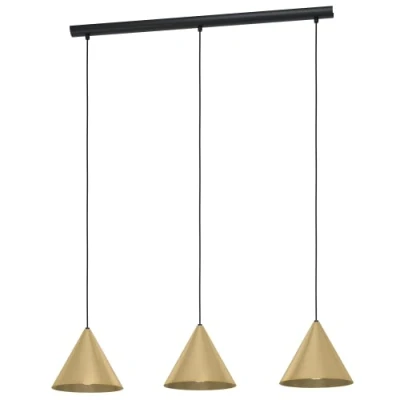 Afbeelding van EGLO Narices Hanglamp E27 92 cm Zwart/Goud