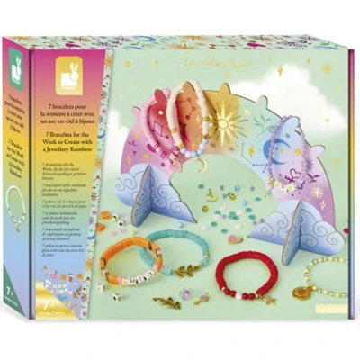 Afbeelding van Janod sieraden maken regenboog 7st