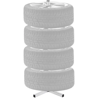 Image de VEVOR Support de Rangement pour Pneus Rack à Capacité 4PCs Charge 100 kg