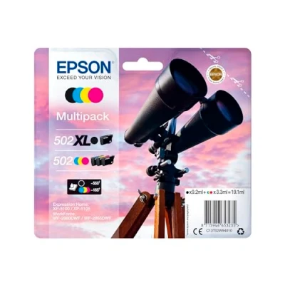 Afbeelding van Epson 502XL (C13T02W64010) Inktcartridge 4 kleuren Voordeelbundel Hoge capaciteit
