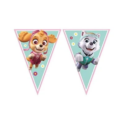 Image de Guirlande de drapeaux Skye et Everest Paw Patrol 2,3 mètres