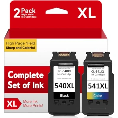Afbeelding van ATOPINK 540 541 XL gereviseerde inktpatronen voor Canon PG 540XL CL 541XL (1 zwart, 1 kleur) Pixma MG3650s MG3650 MG3550 MG4250 MG3600 MG3150 MG3250 TS511 51 MXS. 475 printer