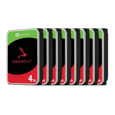 Image de Seagate IronWolf ST4000VN006 Disque dur 4 To interne SATA 6Gb/s 5400 tours/min mémoire tampon : 256 Mo avec 3 ans de Rescue Data Recovery