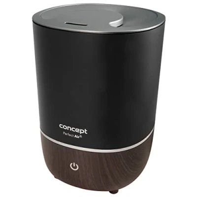 Afbeelding van Perfect Air Luchtbevochtiger Aromatherapie / Diffuser 4 liter 3 niveaus van stoom intensiteit Geschikt voor kamers tot 30 m2 (Zwart)