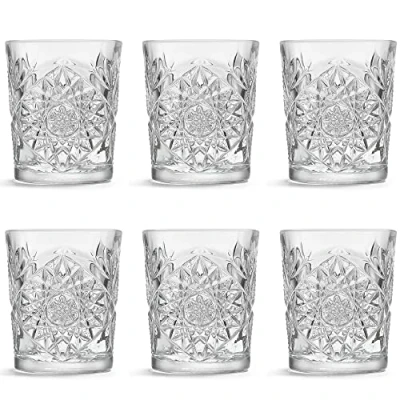Afbeelding van Libbey Hobstar Set van 6 drinkglazen 355 ml / 35,5 cl vintage design vaatwasmachinebestendig hoge kwaliteit