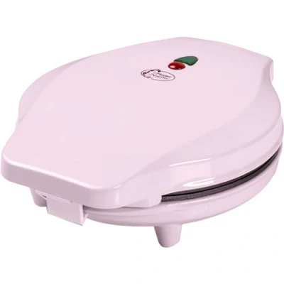 Afbeelding van Bestron bubbel Wafelijzer, wafelmaker voor wafels te vullen met ijs, chocola of fruit, bakindicatielampje &amp; antiaanbaklaag, 700 Watt, kleur: roze
