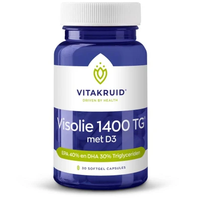 Afbeelding van Vitakruid Visolie 1400 TG met D3 Capsules