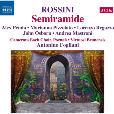 Afbeelding van Alex Penda, Marianne Pizzolato, Camerata Bach Choir Poznan, Antonino Fogliani Rossini: Semiramide (3 CD)