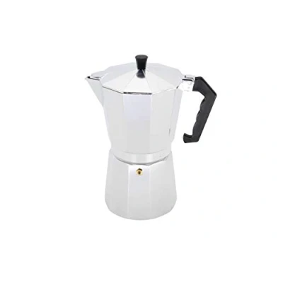 Afbeelding van Krüger 513 espressomachine van aluminium voor 12 kopjes, zilverkleurig