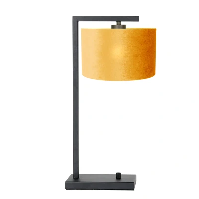 Afbeelding van Steinhauer Stang tafellamp geel metaal 51 cm hoog