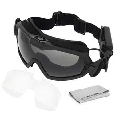 Afbeelding van Fan versie koeler airsoft glas regulator bril ski snowboard fiets sport (zwart)