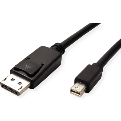 Afbeelding van ROLINE GREEN DisplayPort kabel, DP Male Mini Male, TPE, zwart, 2 m