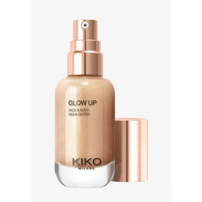 Afbeelding van KIKO Milano Glow Up Face And Body highlighter 01 Vloeibare zonder overdracht met metallic afwerking