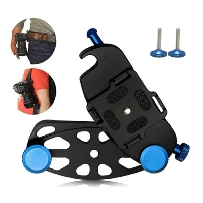 Afbeelding van Camerahouder, riemclip, aluminiumlegering, voor GoPro Hero Insta360 spiegelreflexcamera, blauw